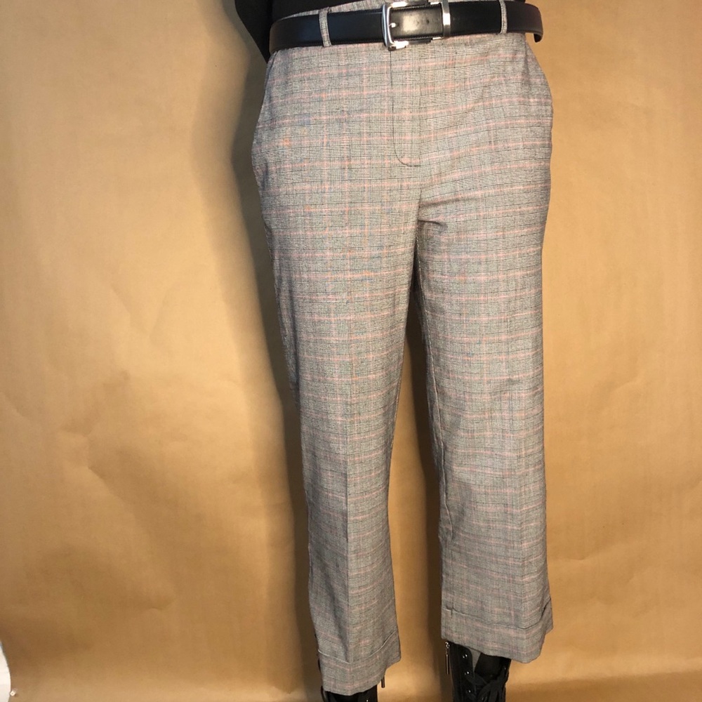 Grey plaid trousers